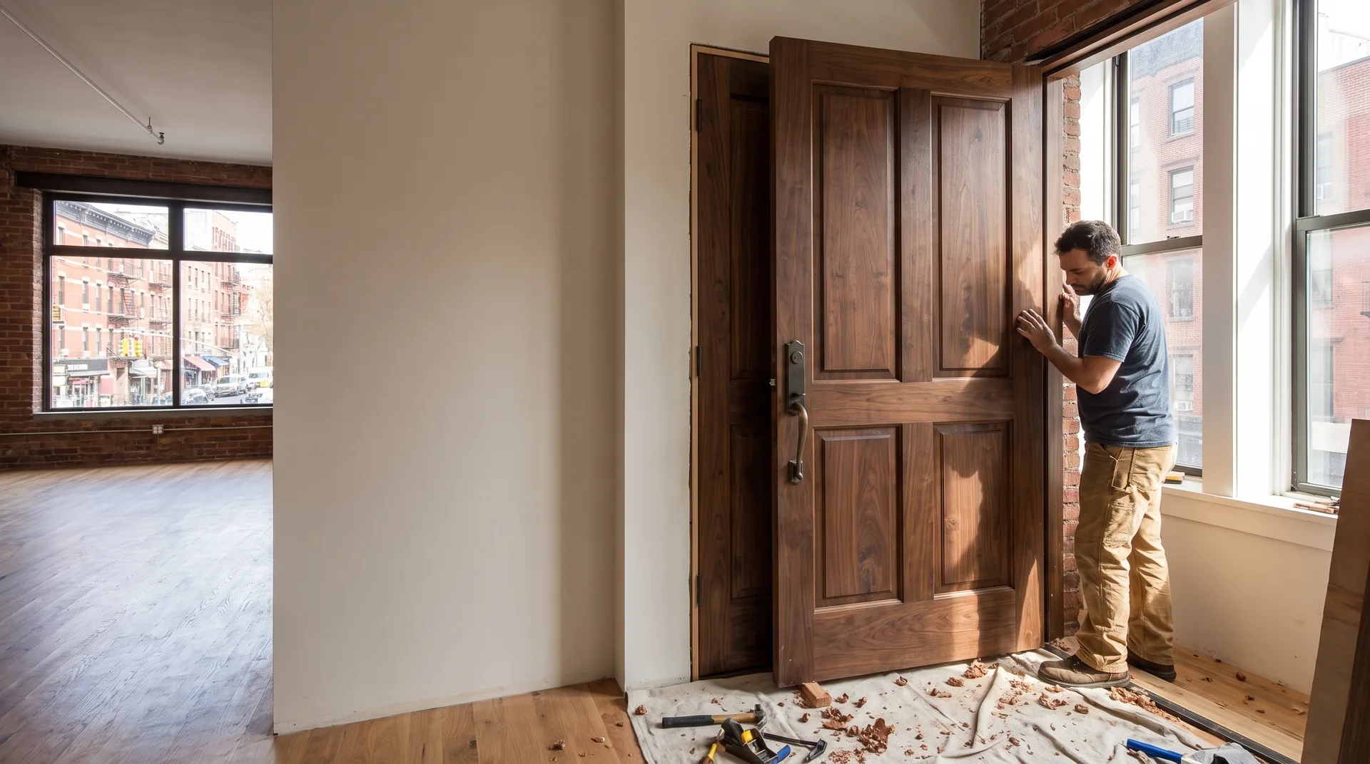 Premium door installation at a Manhattan property